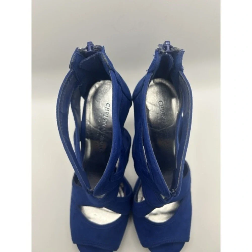 Blue‎ Christian Siriano Sandal Heels Size 6 Women's